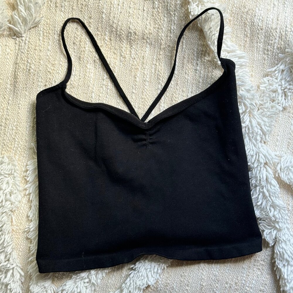 Never Worn, Free People Movement Bralette Tank, Black